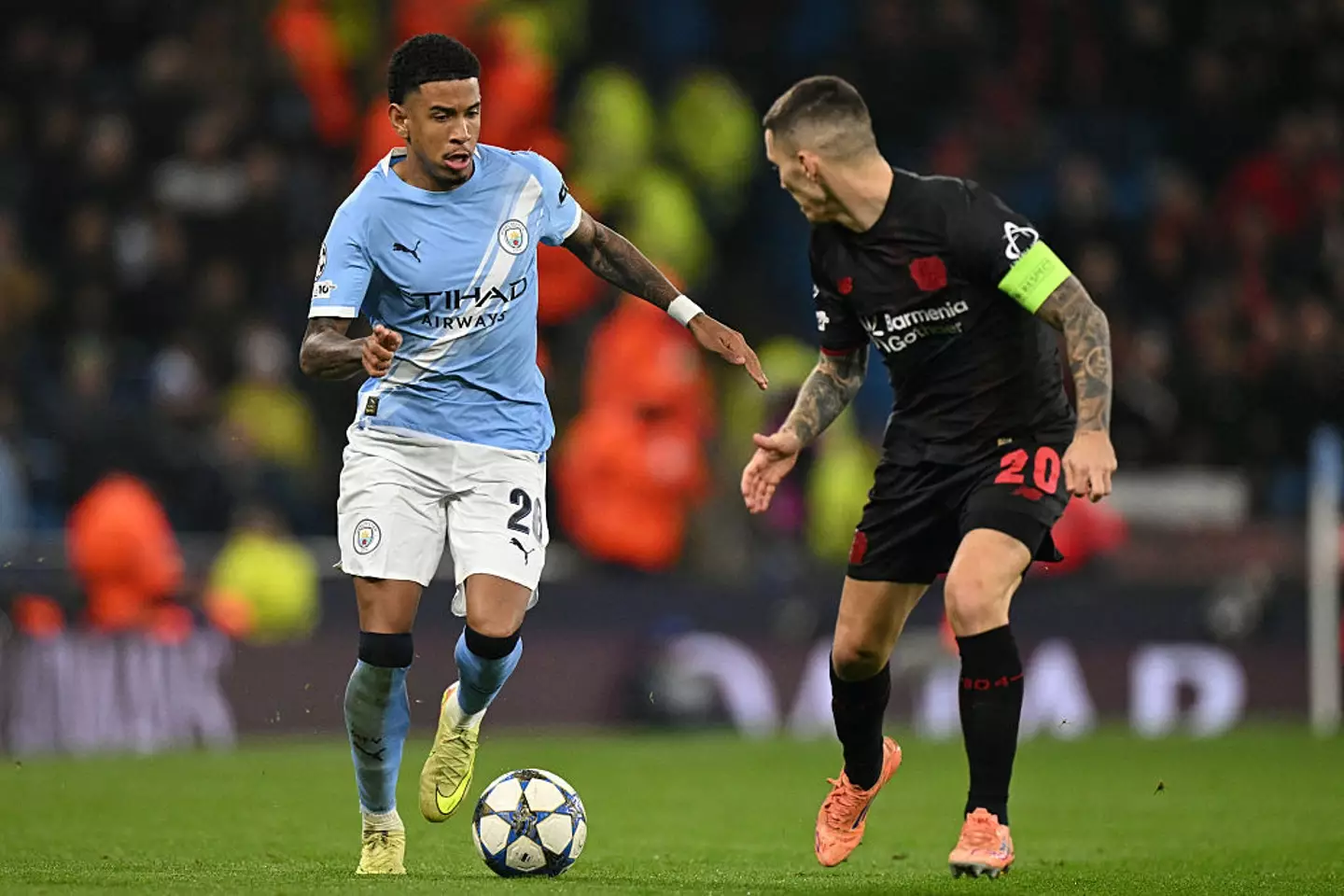 Savinho in action for Manchester City (Credit:Getty)