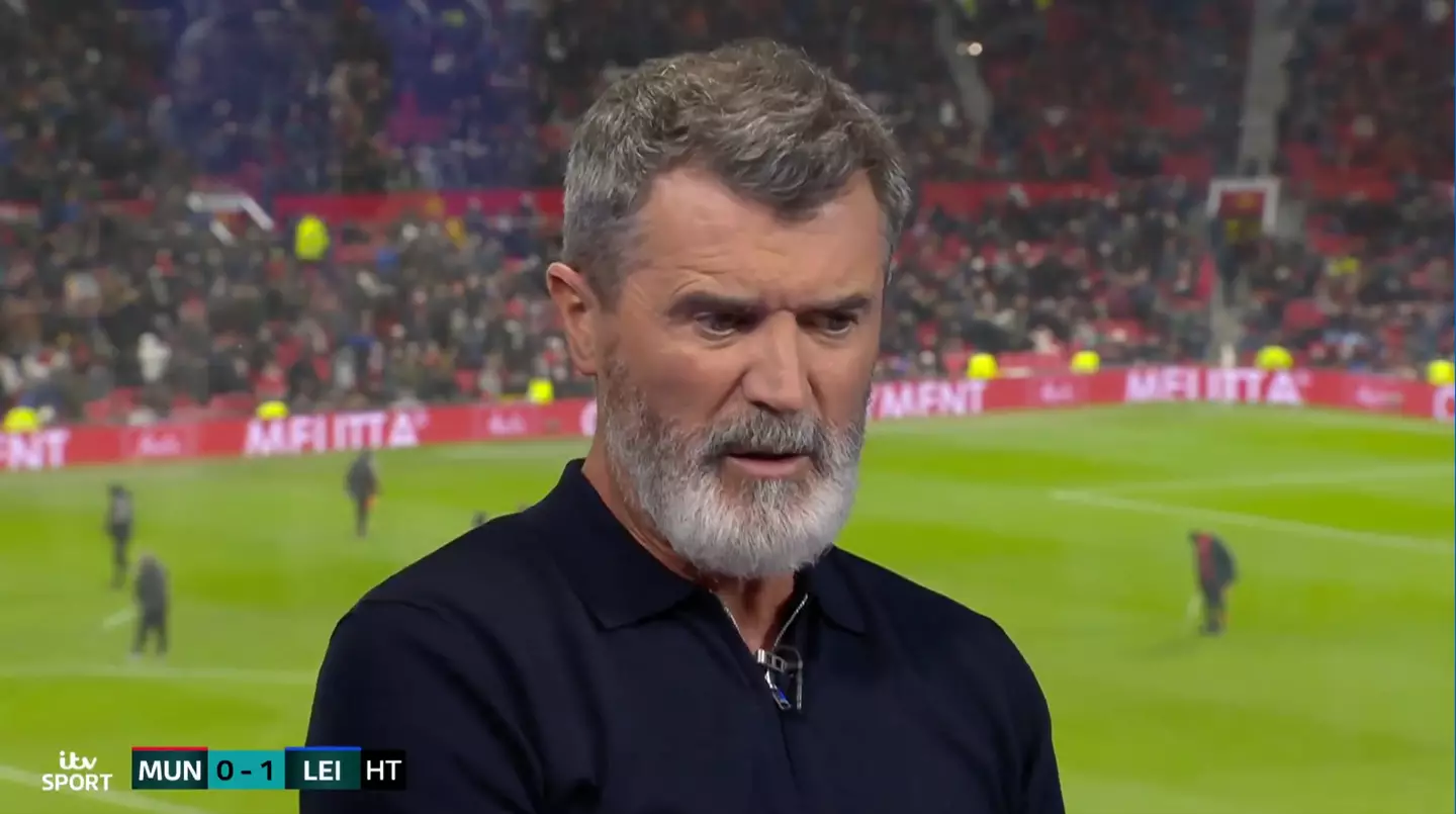 Keane pulled no punches in his half-time analysis. Image credit: ITV
