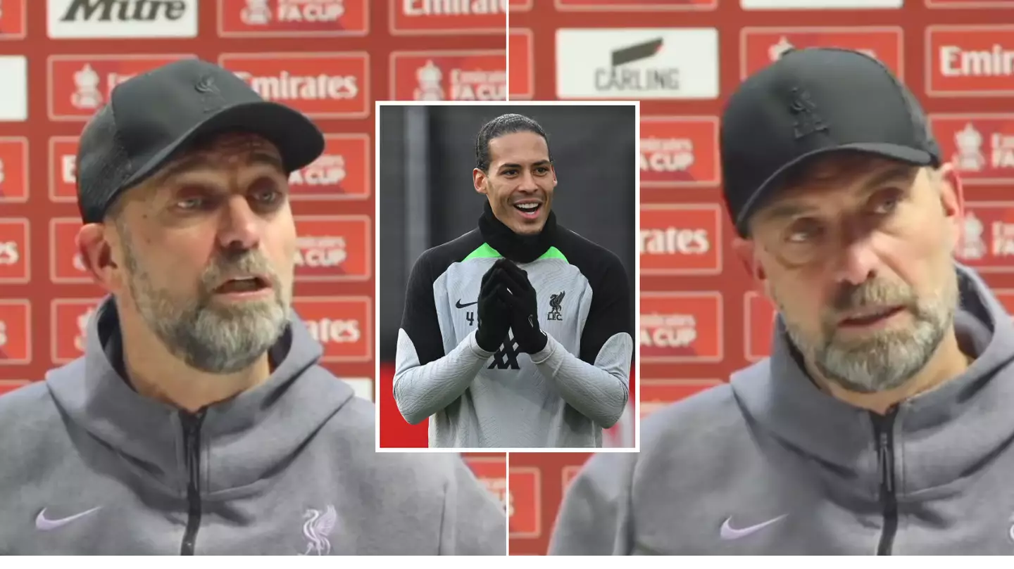 Jurgen Klopp says 'it is difficult for Virgil van Dijk to look s*** but he did' in funny press conference moment
