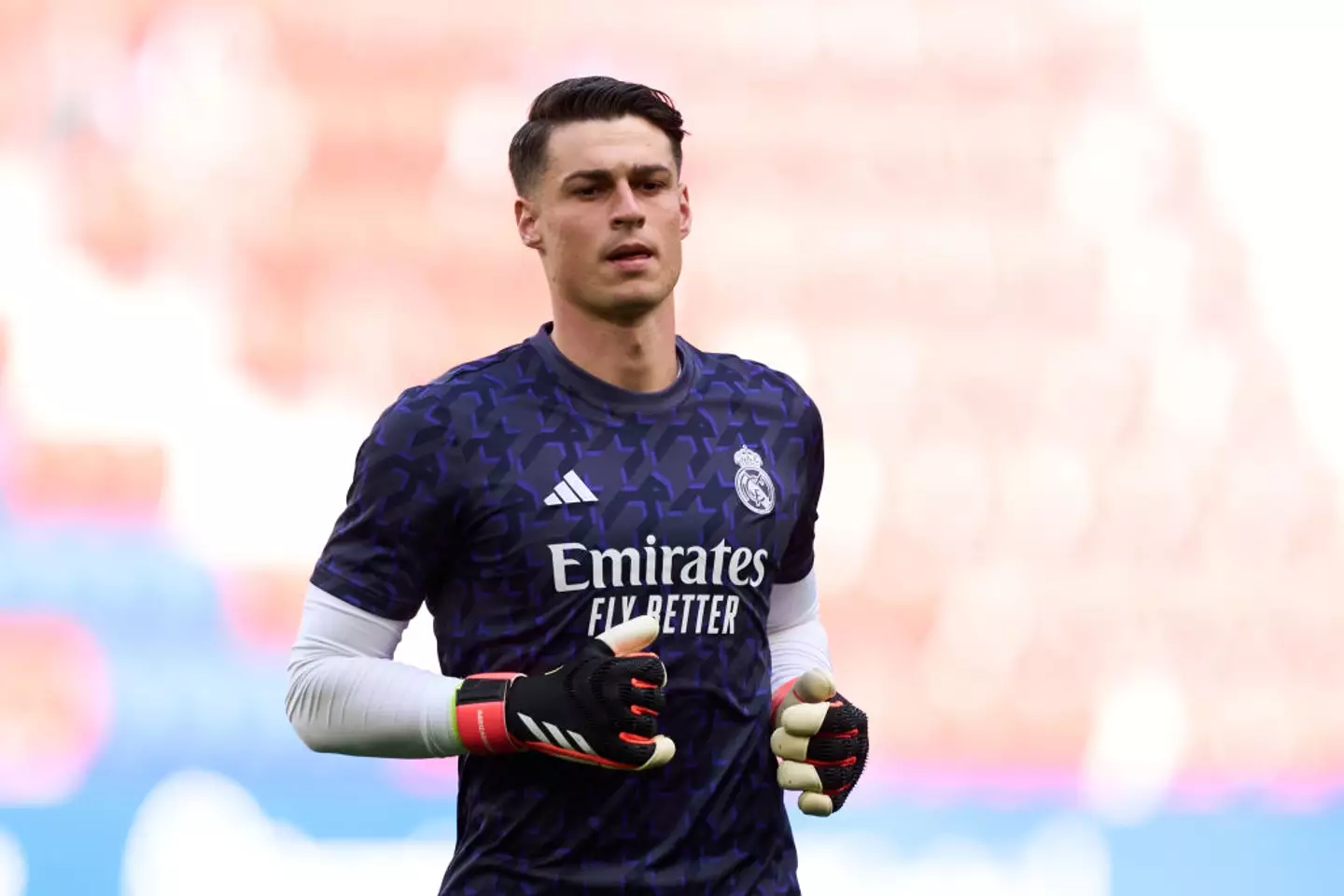 Kepa Arrizabalaga pictured in training with Real Madrid (