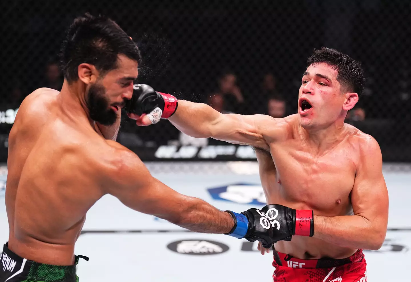 Mike Breeden during his UFC 294 bout. Image: Getty