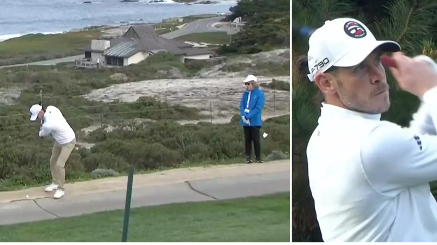 Gareth Bale hits the most unbelievable chip shot from cart-path on PGA Tour debut