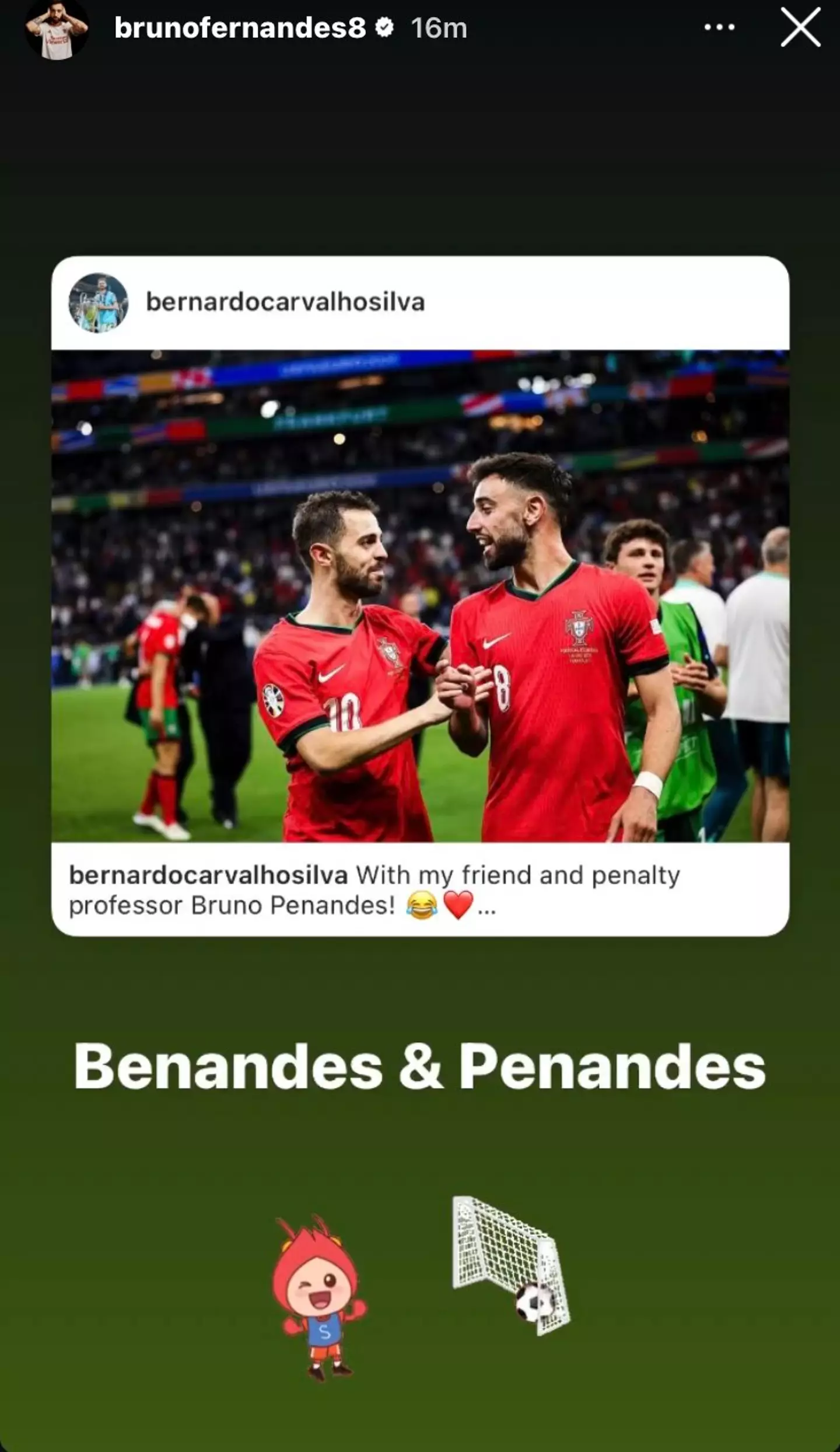 Image credit: Instagram/brunofernandes8