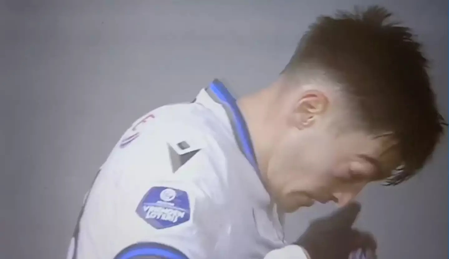 Ion Nicolaescu suffered a nasty eye injury after blowing his nose on Thursday. Image credit: X/@J0sTi