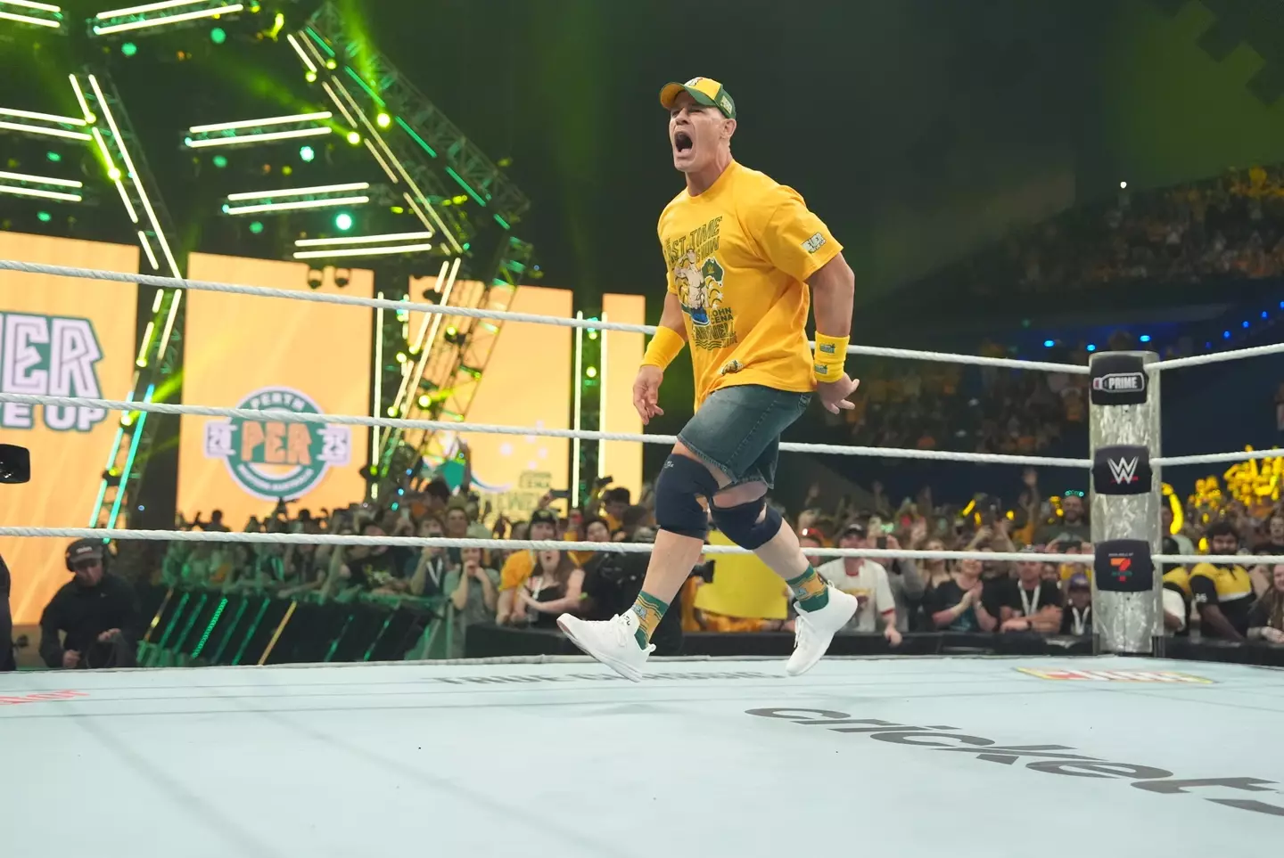 A wrestling match John Cena took part in once cost Vince McMahon $500,000. (Image: Getty)