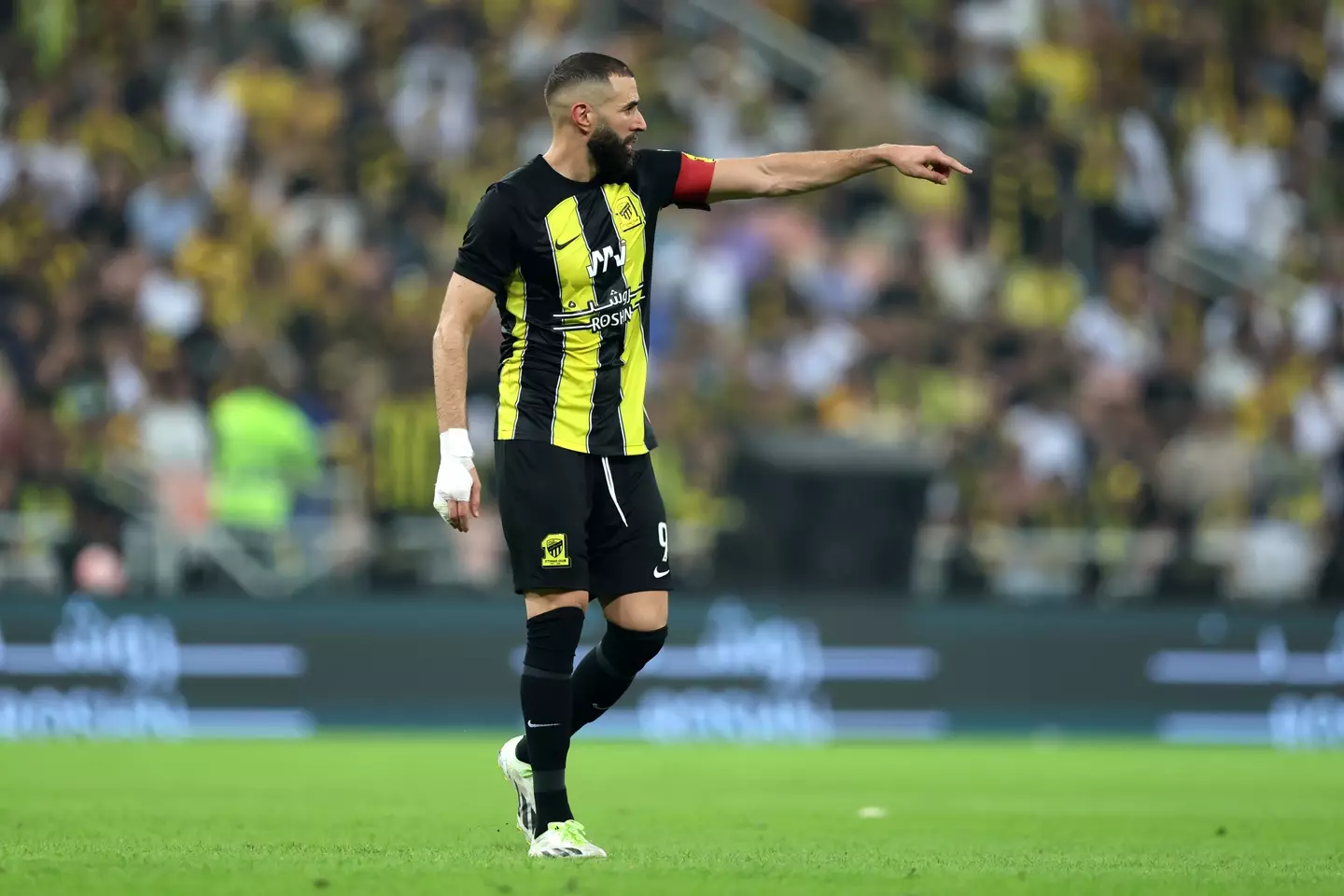 Karim Benzema in action for Al Ittihad. Image: Getty