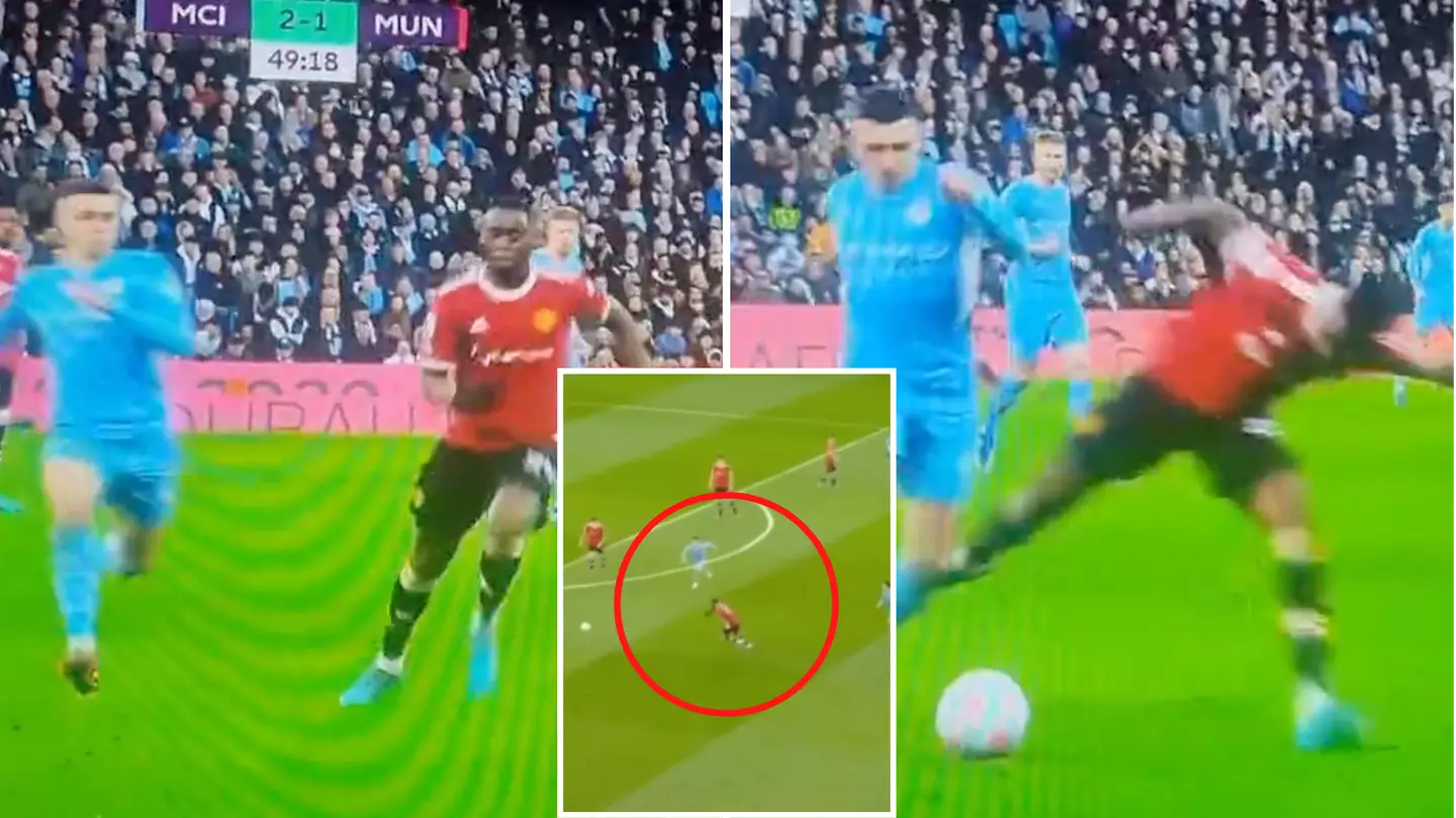 Phil Foden Fully Wiped Out Aaron Wan-Bissaka With Shoulder Charge And 'Absolutely Bullied' Man United Defender