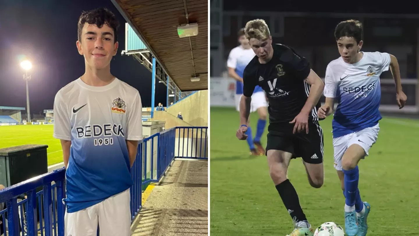 13-year-old Christopher Atherton becomes youngest ever player to play first-team game in the United Kingdom