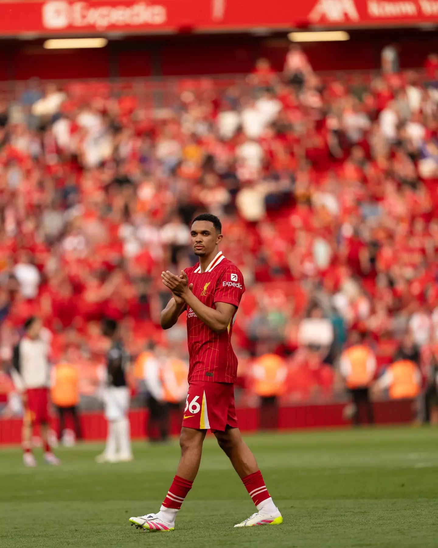Trent Alexander-Arnold was booed by Liverpool supporters on Sunday. Image: Getty