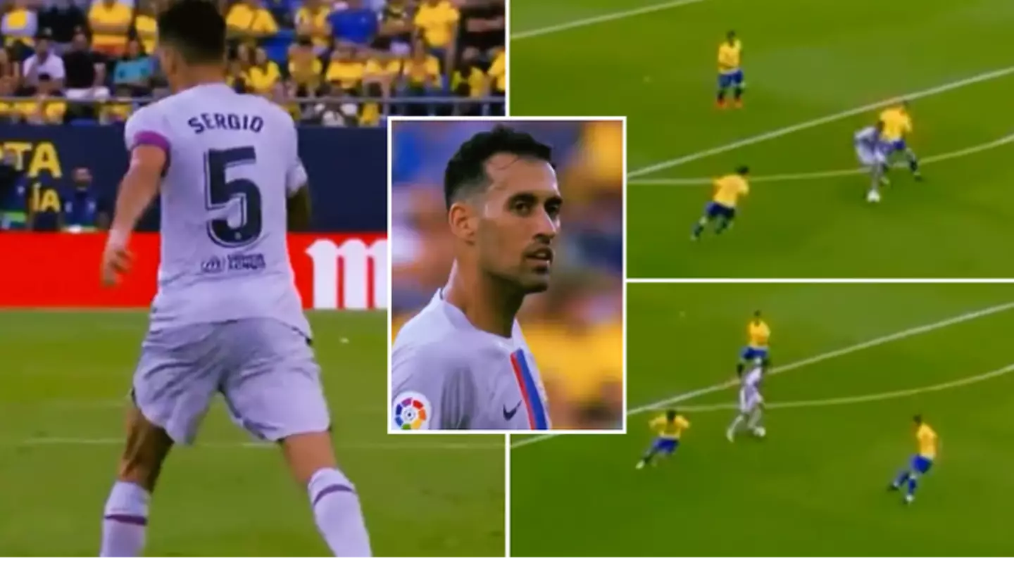 Sergio Busquets proved he is one of the most composed players in world football