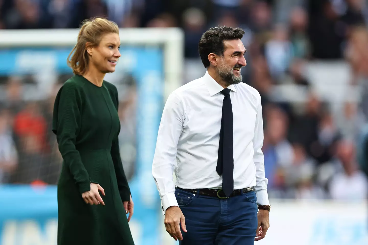 Newcastle owners Amanda Staveley and Yasir Al-Rumayyan. Image: Getty