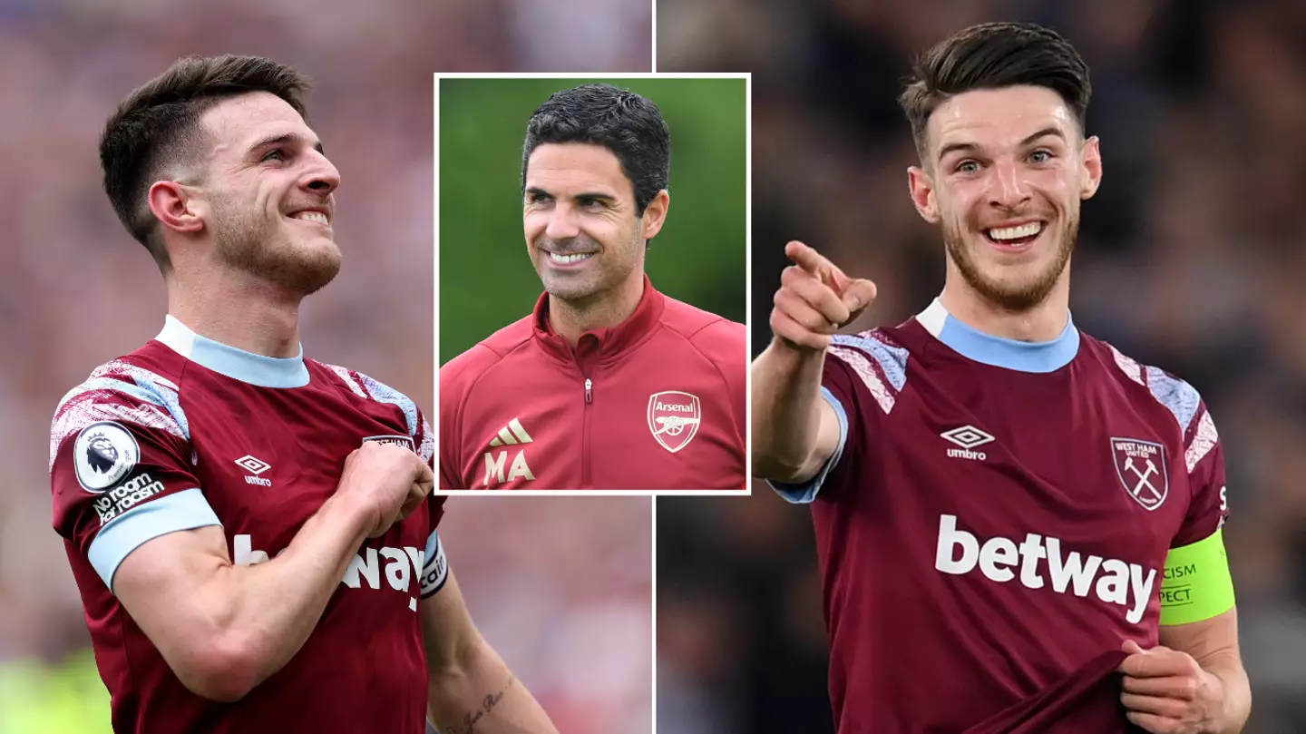 West Ham all-but confirm Declan Rice's £105m move to Arsenal as club website clue spotted