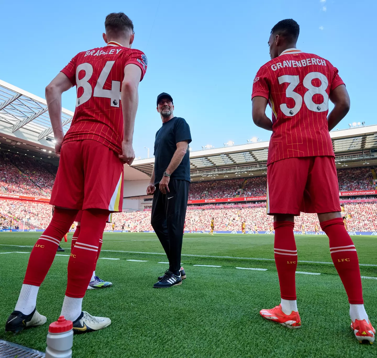 Ryan Gravenberch joined from Bayern Munich for around £34.2m, while Conor Bradley penned a new deal in December 2023. Image credit: Getty