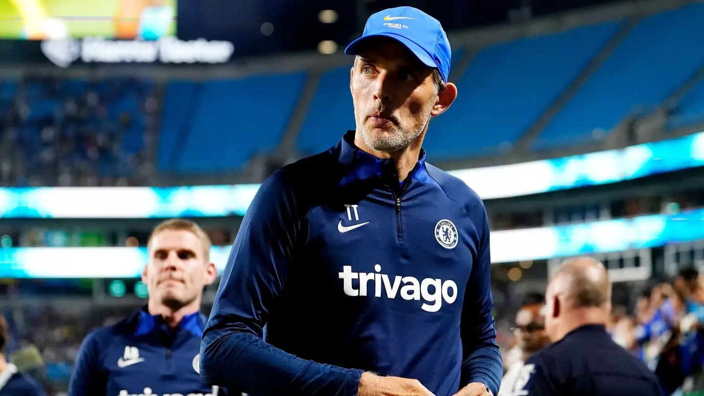 Thomas Tuchel looks on during a game in pre-season. (FC Series / Chelsea FC)