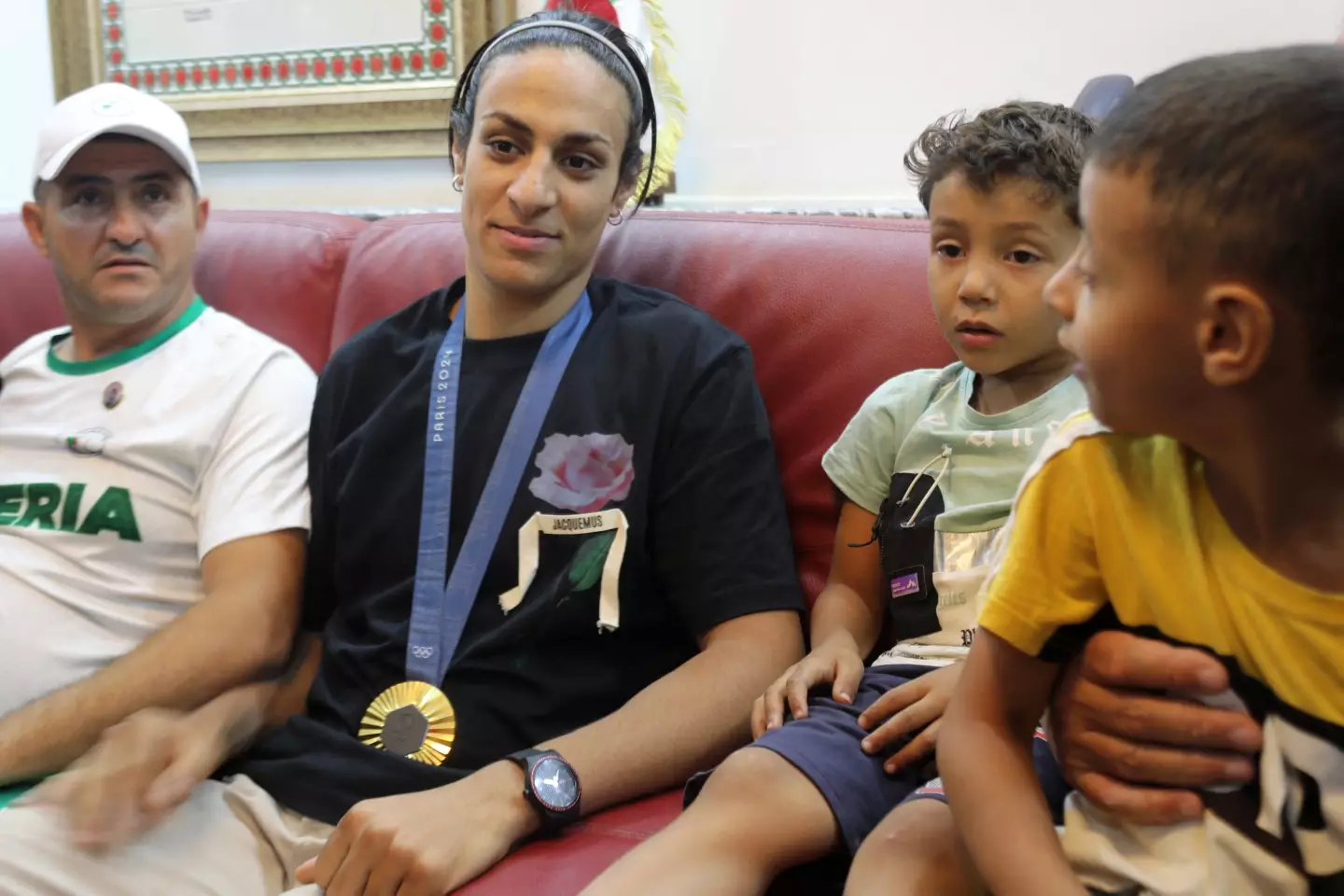 Imane Khelif won Olympic gold in 2024. Image: Getty