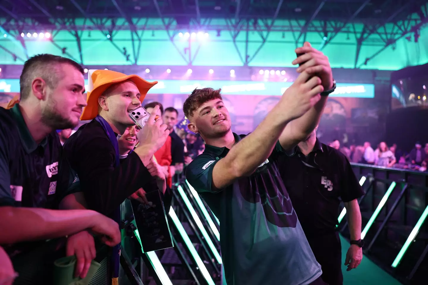 Manby takes on Gian van Veen in his next match. Image: Getty