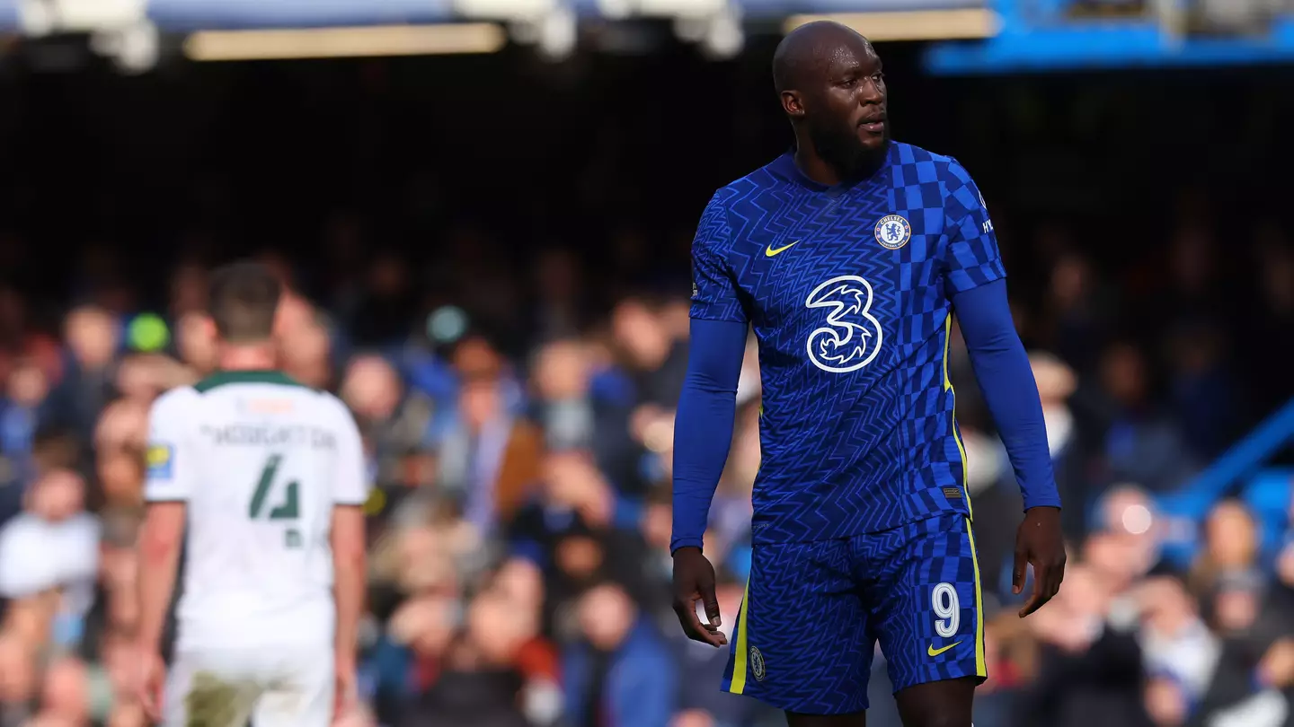 Romelu Lukaku looks on as Chelsea face Plymouth Argyle. (Alamy)