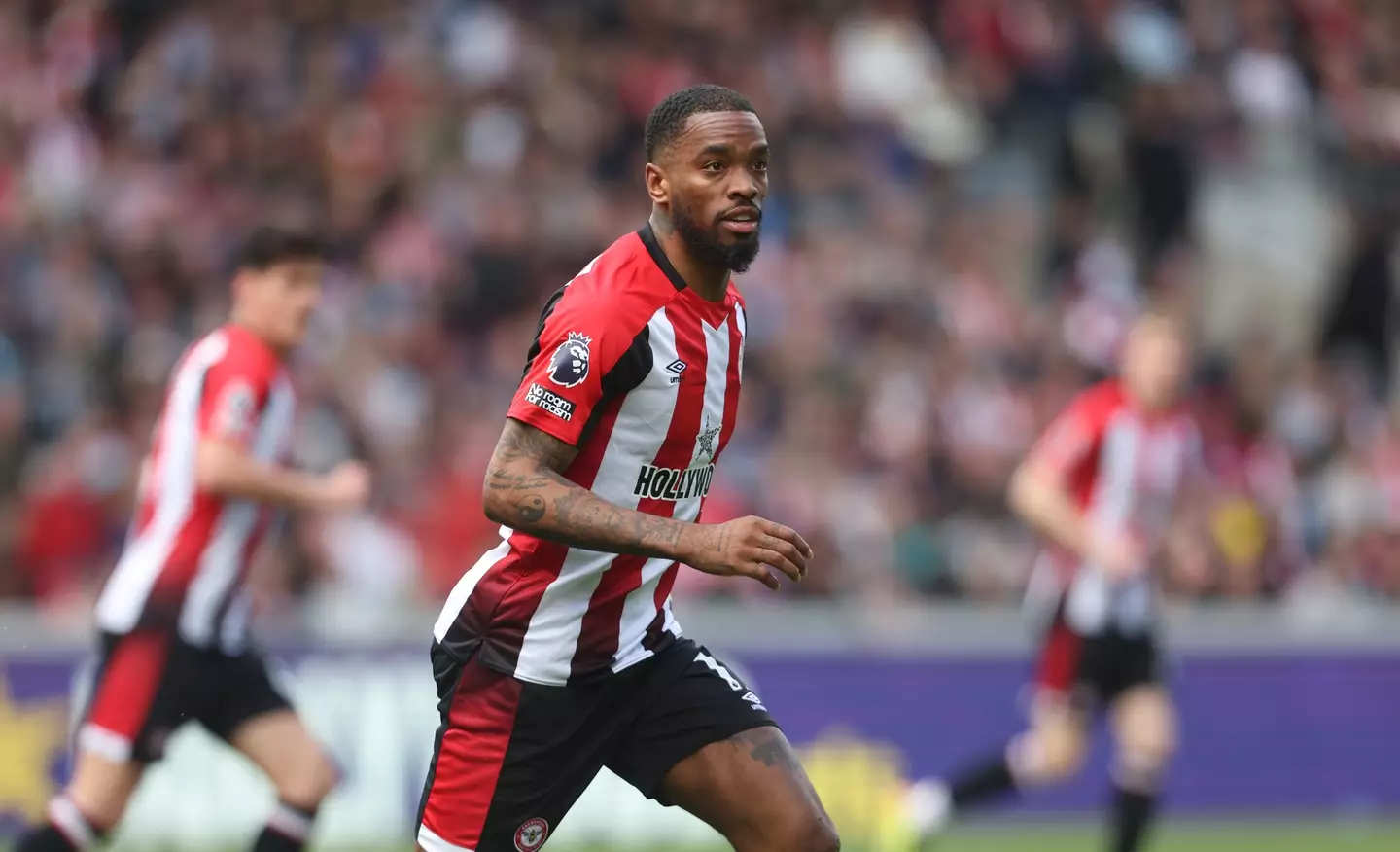 Ivan Toney in action for Brentford. Image: Getty