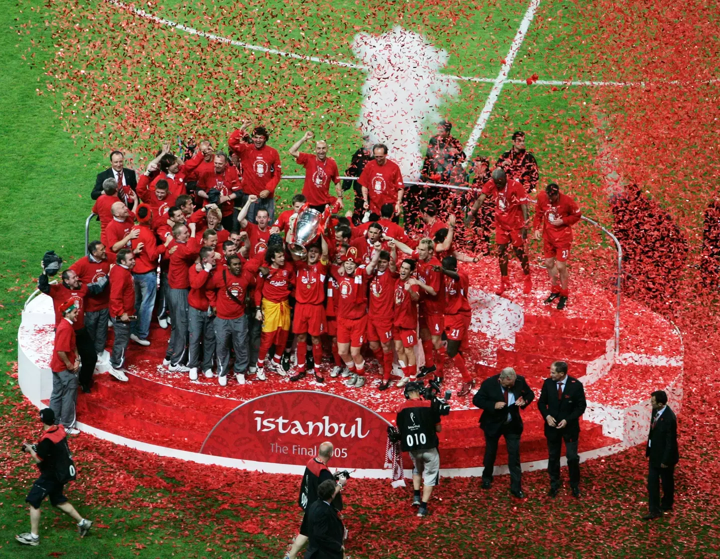 Liverpool won the 2005 Champions League final vs AC Milan. Image: Getty