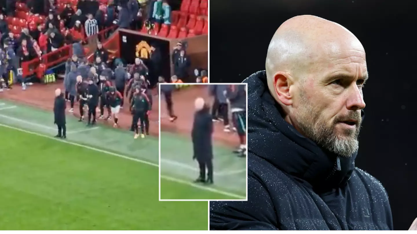 Fan footage shows Erik ten Hag's reaction after Bournemouth defeat, he was in utter shock