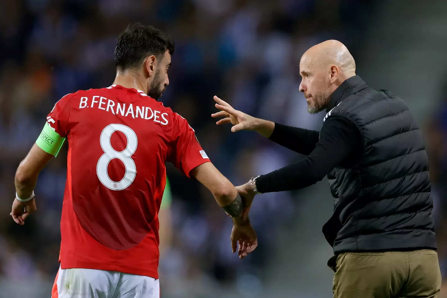 Fernandes and Ten Hag- Getty