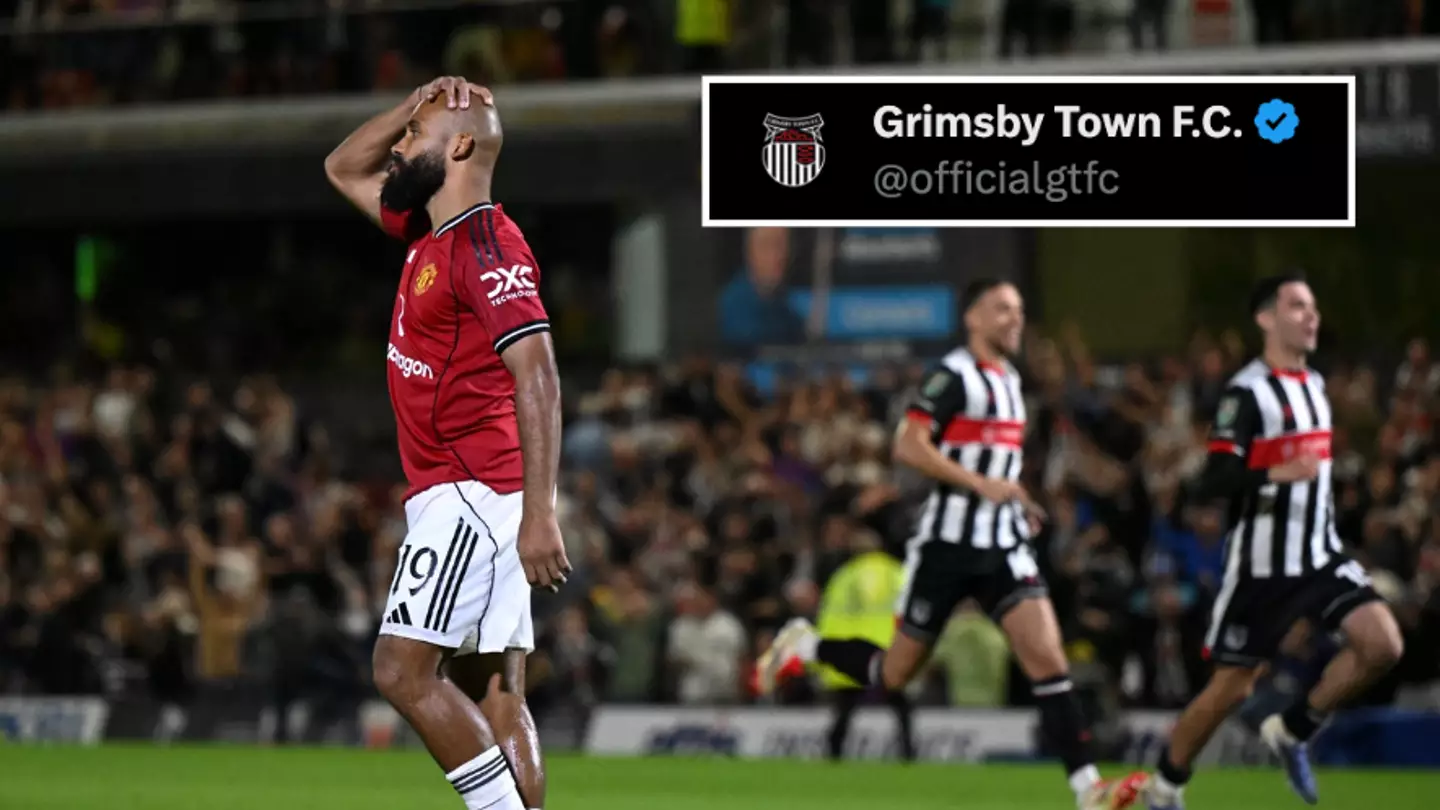 Man Utd fans can't believe what Grimsby posted minutes after Carabao Cup exit