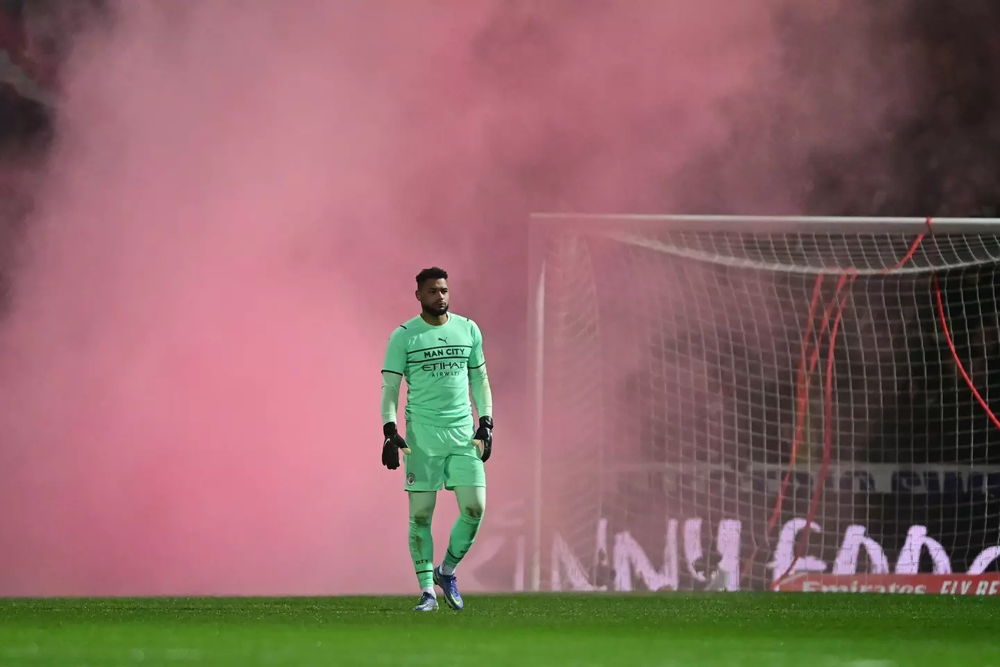 Zack Steffen in Manchester City action. Sportimage / Alamy