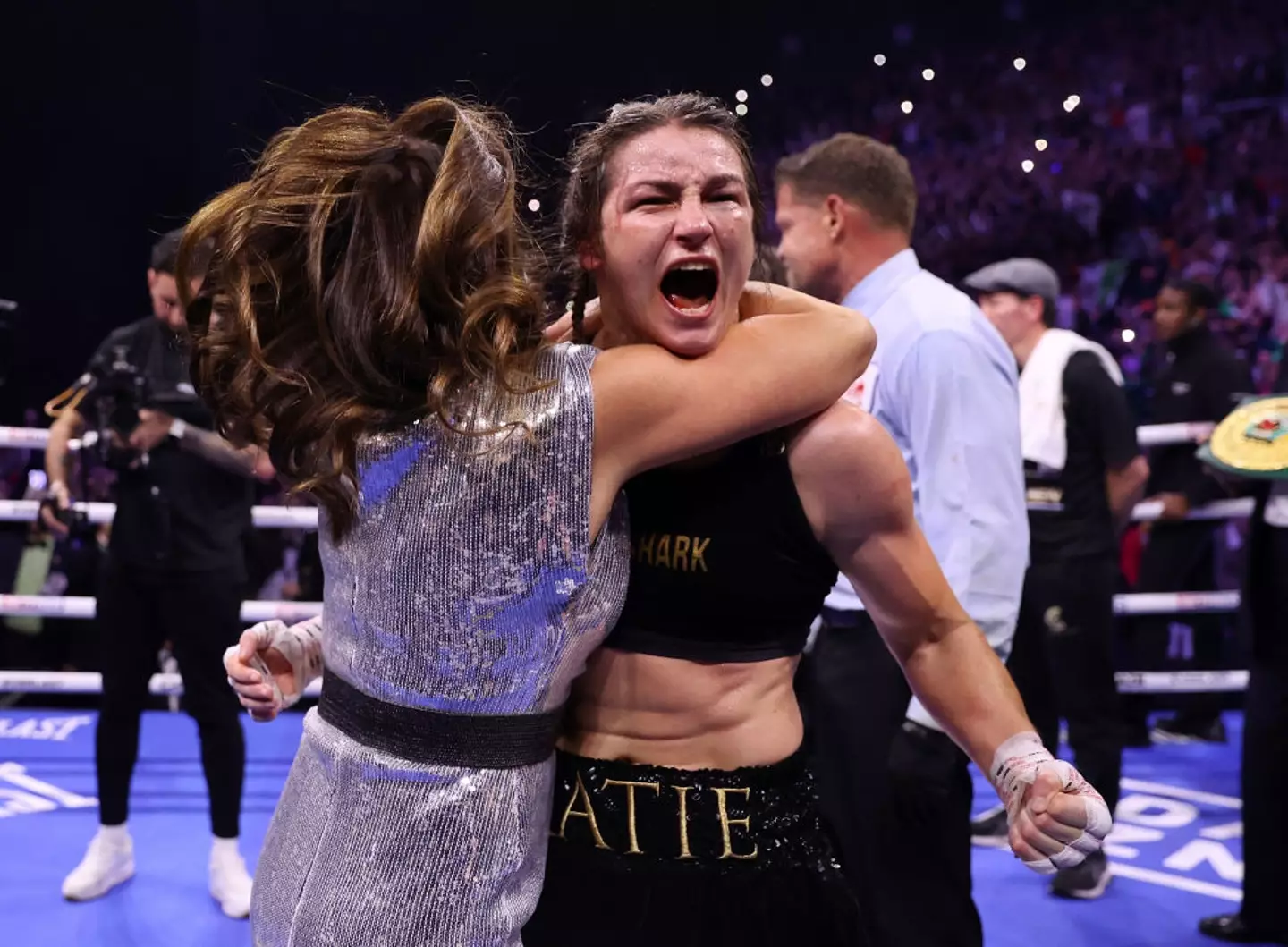 Katie Taylor is set to be paid a world-record fee to fight Amanda Serrano (Image: Getty)