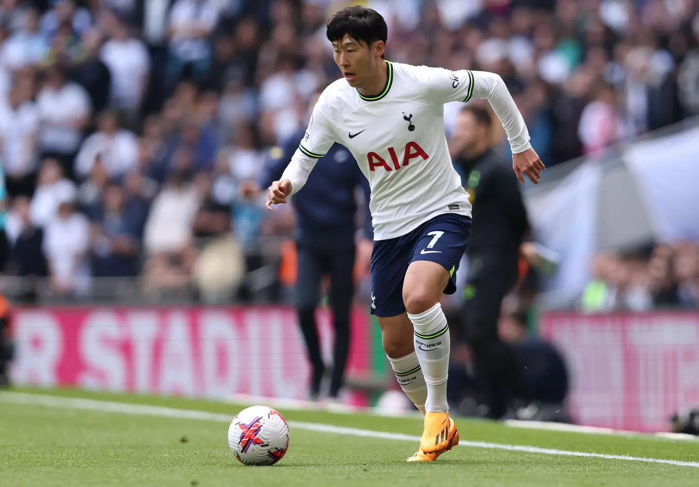 Son Heung-min in action for Tottenham. Image: Alamy