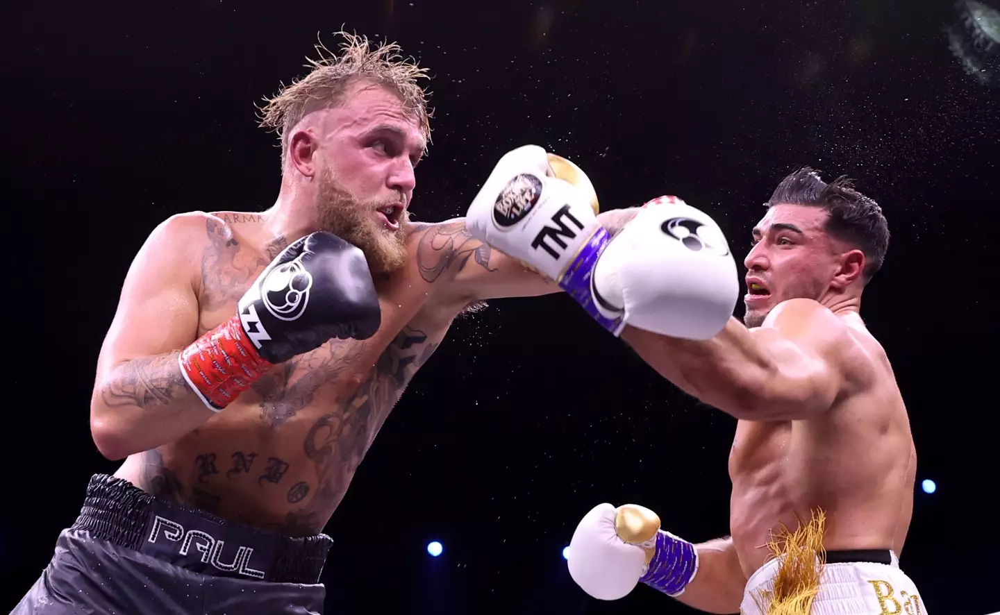 Jake Paul in action against Tommy Fury. Image: Getty