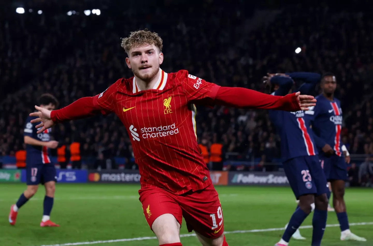 Harvey Elliott scored against PSG (Credit:Getty)