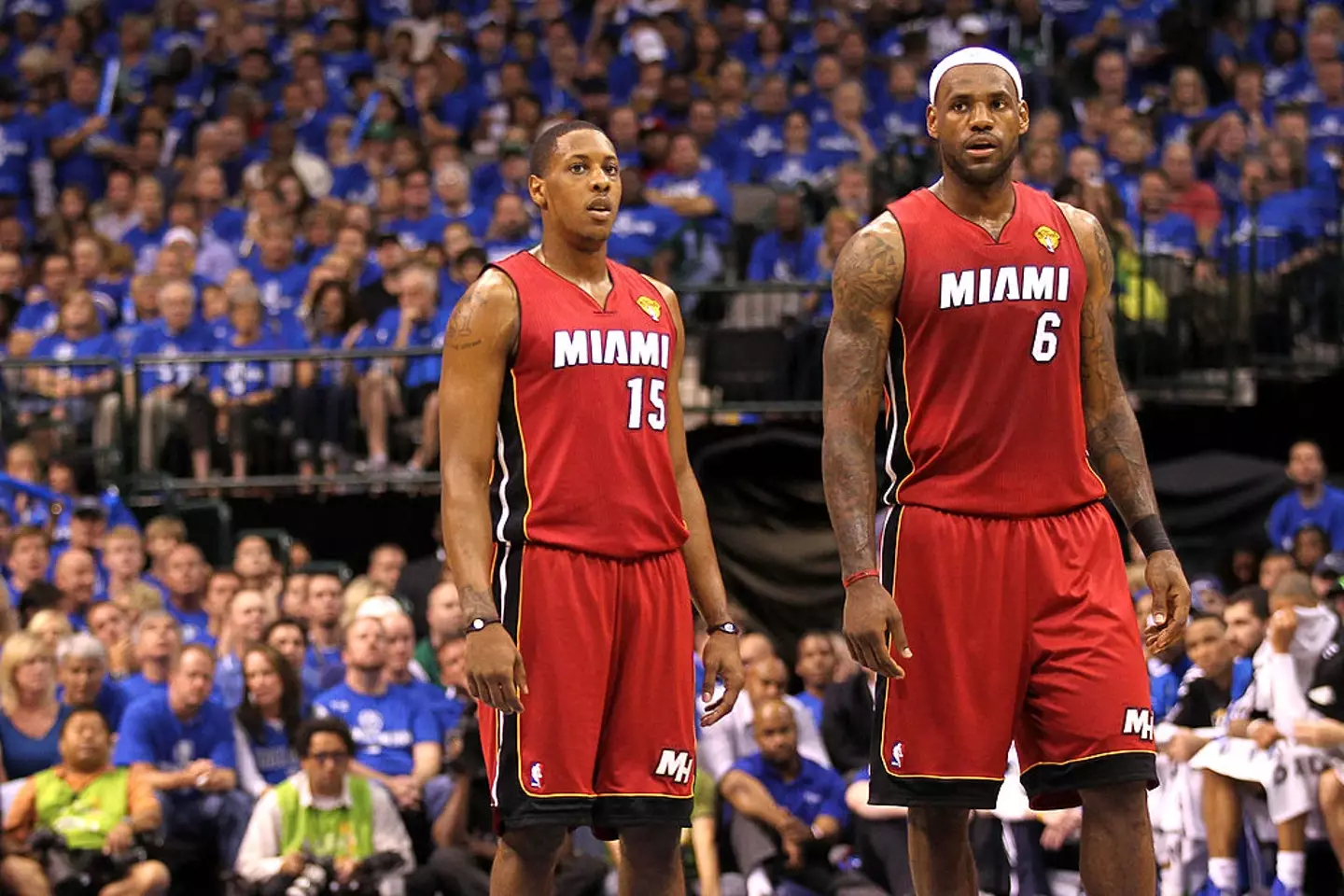 Mario Chalmers and LeBron James at Miami Heat (Credit:Getty)