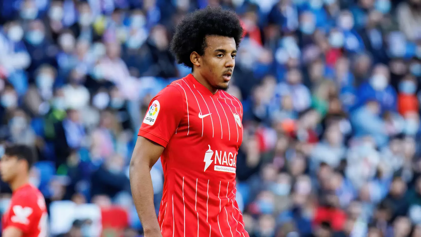 Jules Kounde in action for Sevilla against Espanyol in La Liga. (Alamy)