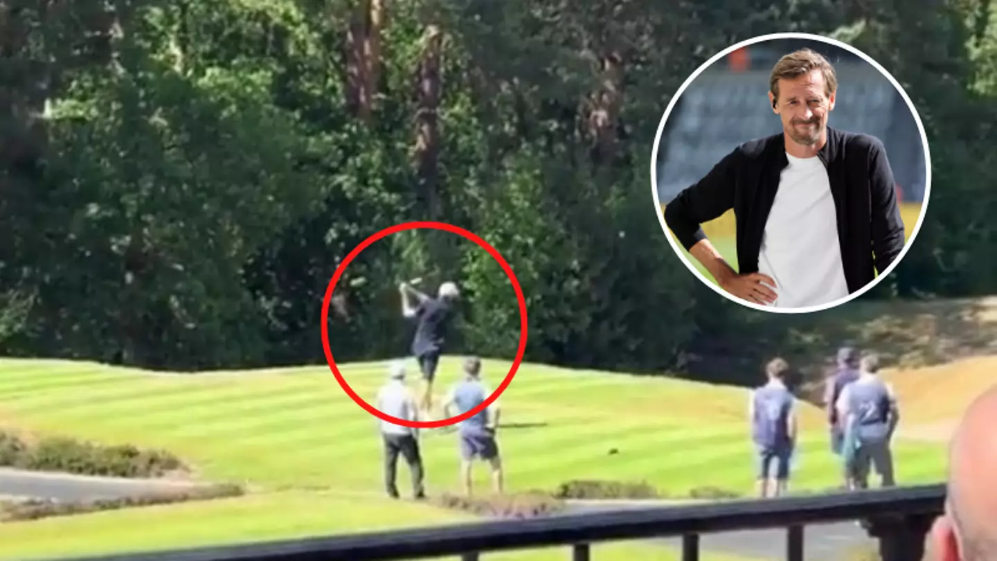 Peter Crouch begs fans 'can everyone not share this' as fan films him on golf course