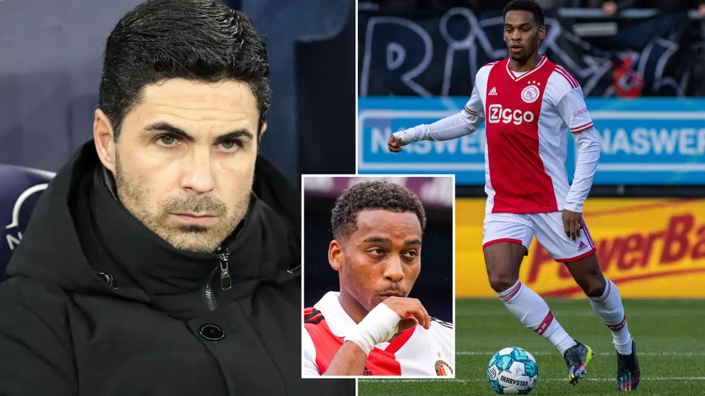 Jurrien Timber's brother confirms Arsenal interest after Ajax star 'spotted in London'