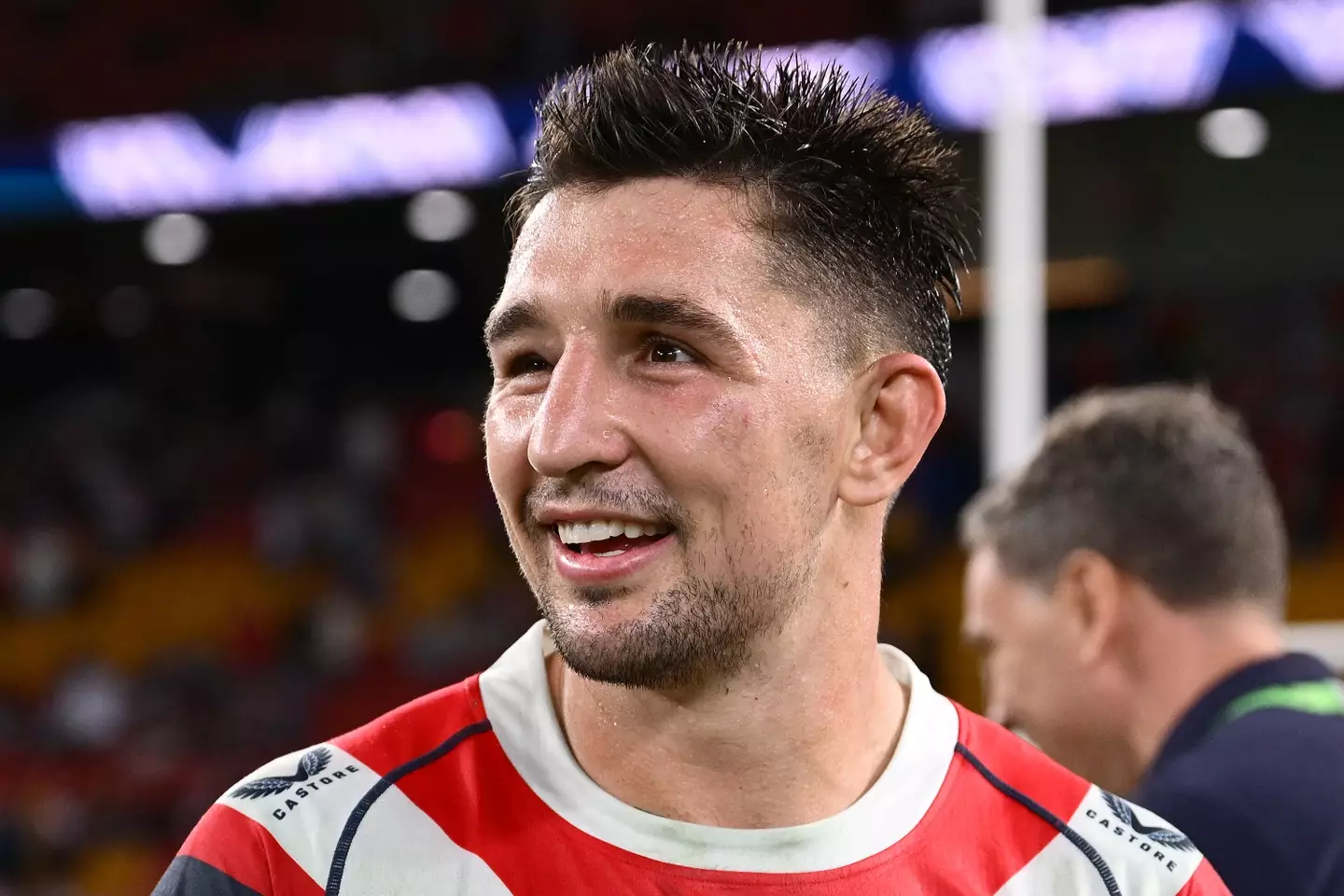 Victor Radley of the Roosters. Image: Hannah Peters / Staff via Getty