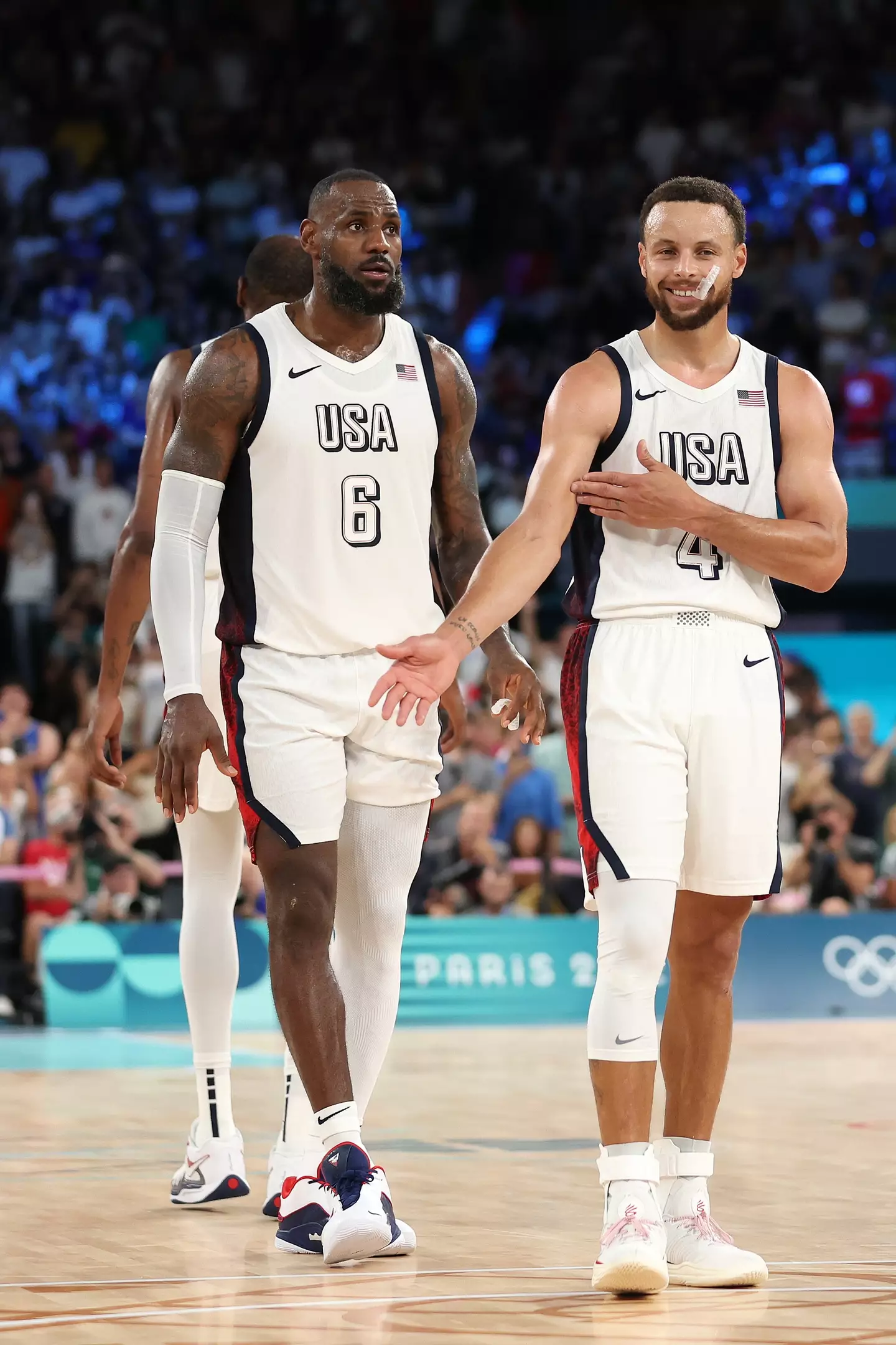 LeBron James and Steph Curry for USA (credit: getty)