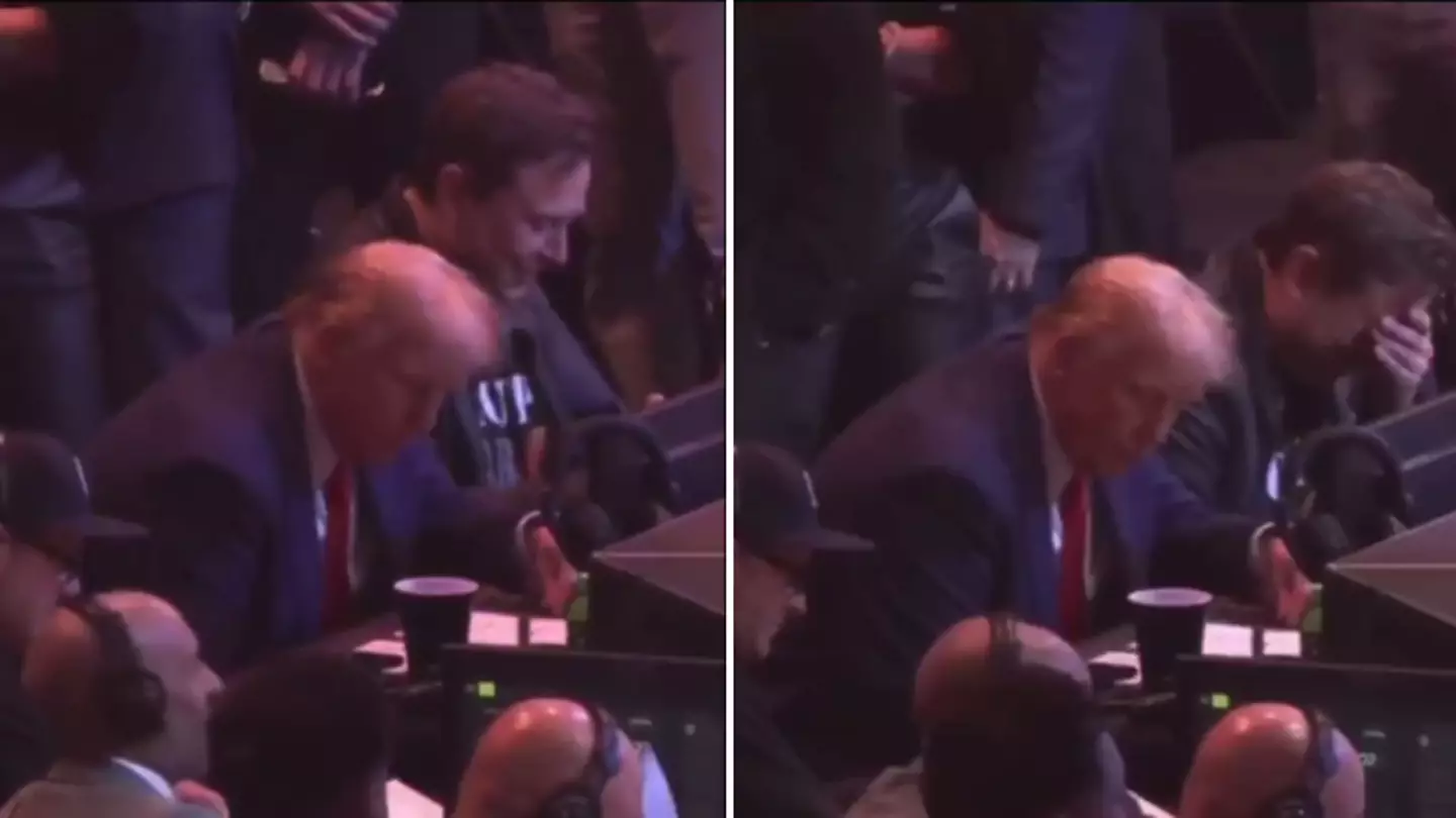 Fan footage captures what Elon Musk was doing cageside at UFC 309 and it's got people talking