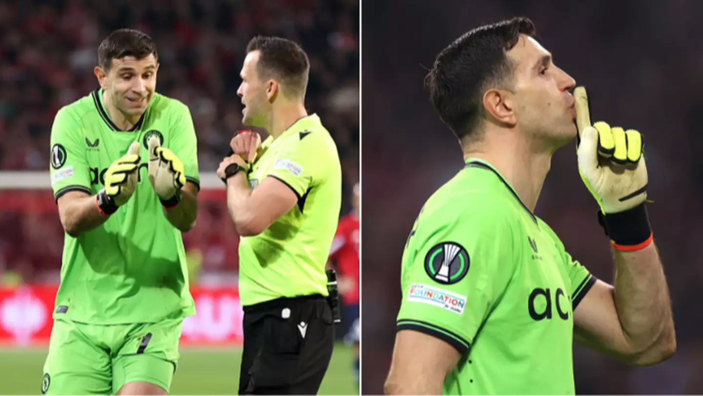 UEFA release official statement to confirm punishment for Emi Martinez after being booked in Lille shootout win