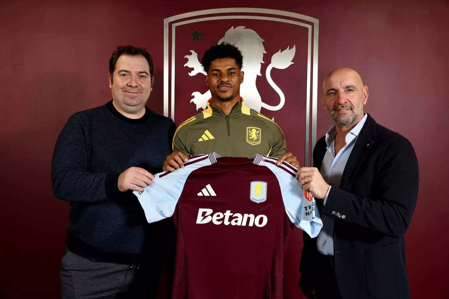 Marcus Rashford has signed on loan for Aston Villa. Image: Getty
