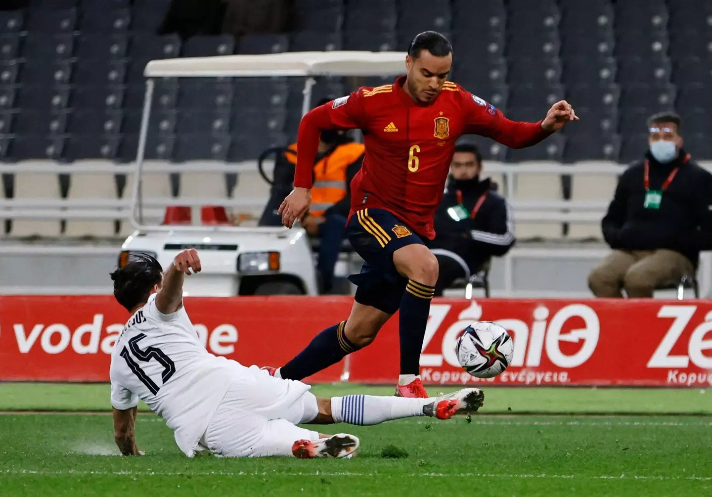 Raul de Tomas in action for Spain. (Image