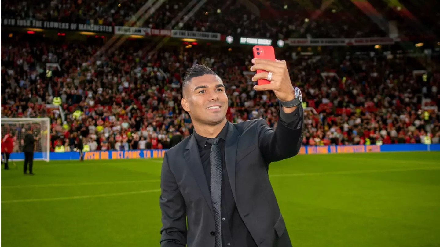 Casemiro at Old Trafford. (Man Utd)