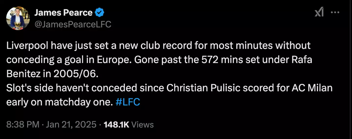 Image: Twitter/@JamesPearceLFC