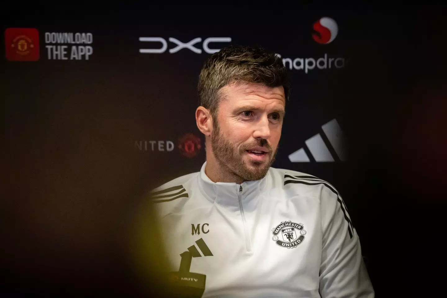 Carrick has won all three games in charge of United. Image: Getty
