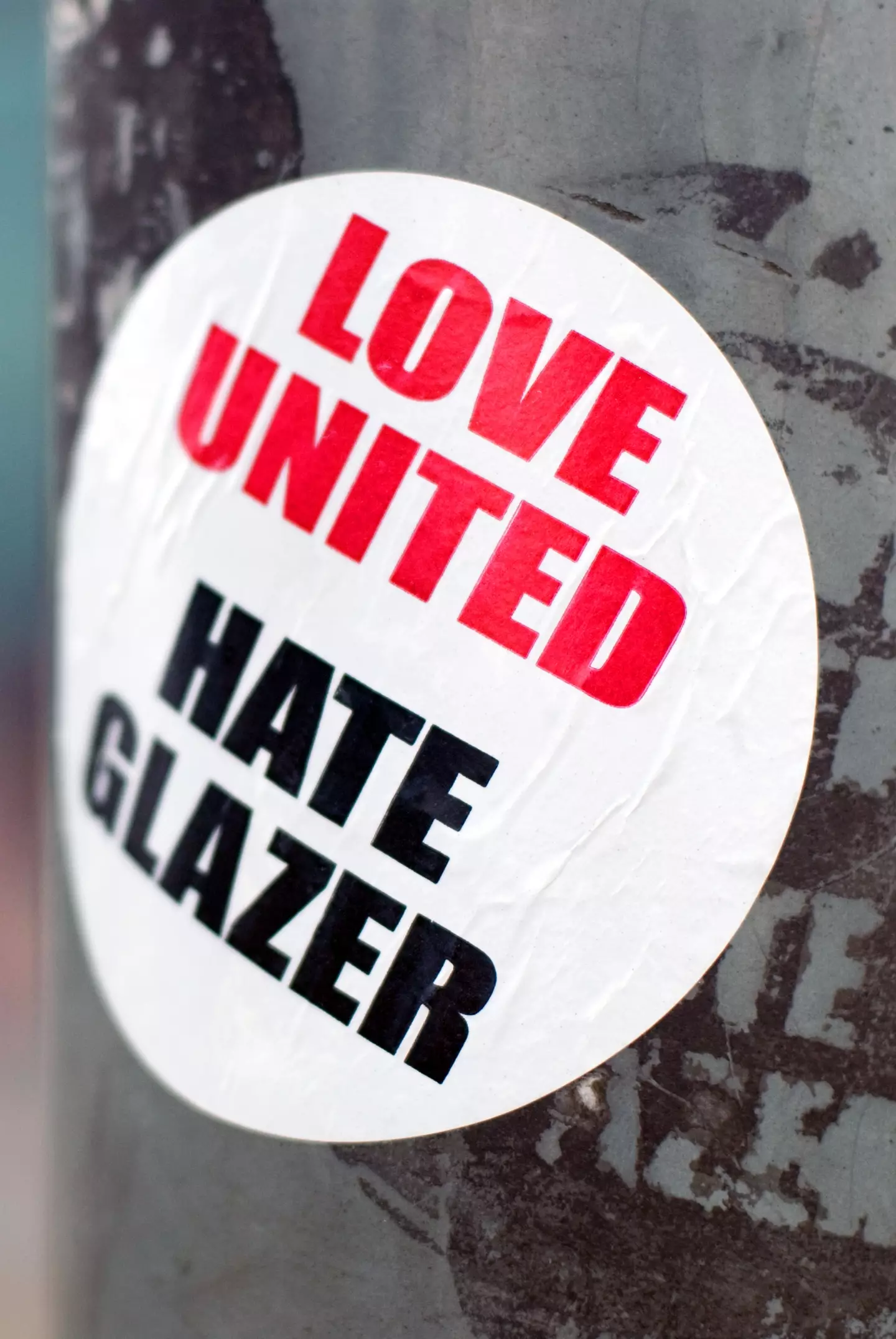 "Love United Hate Glazer" has become a staple of the Manchester United community. (Alamy)