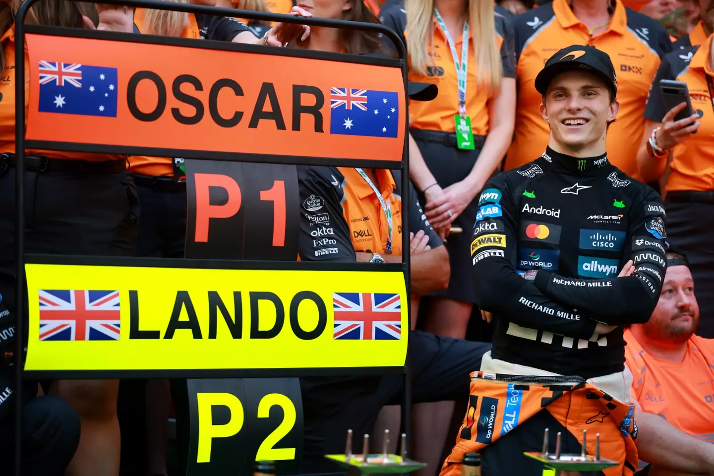 Oscar Piastri and Lando Norris.