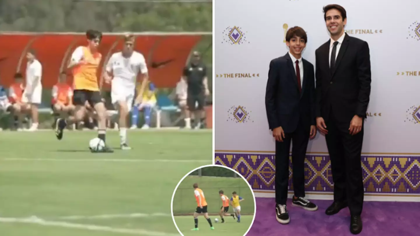 Footage of Kaka's son in action goes viral and fans genuinely can't believe what they're watching