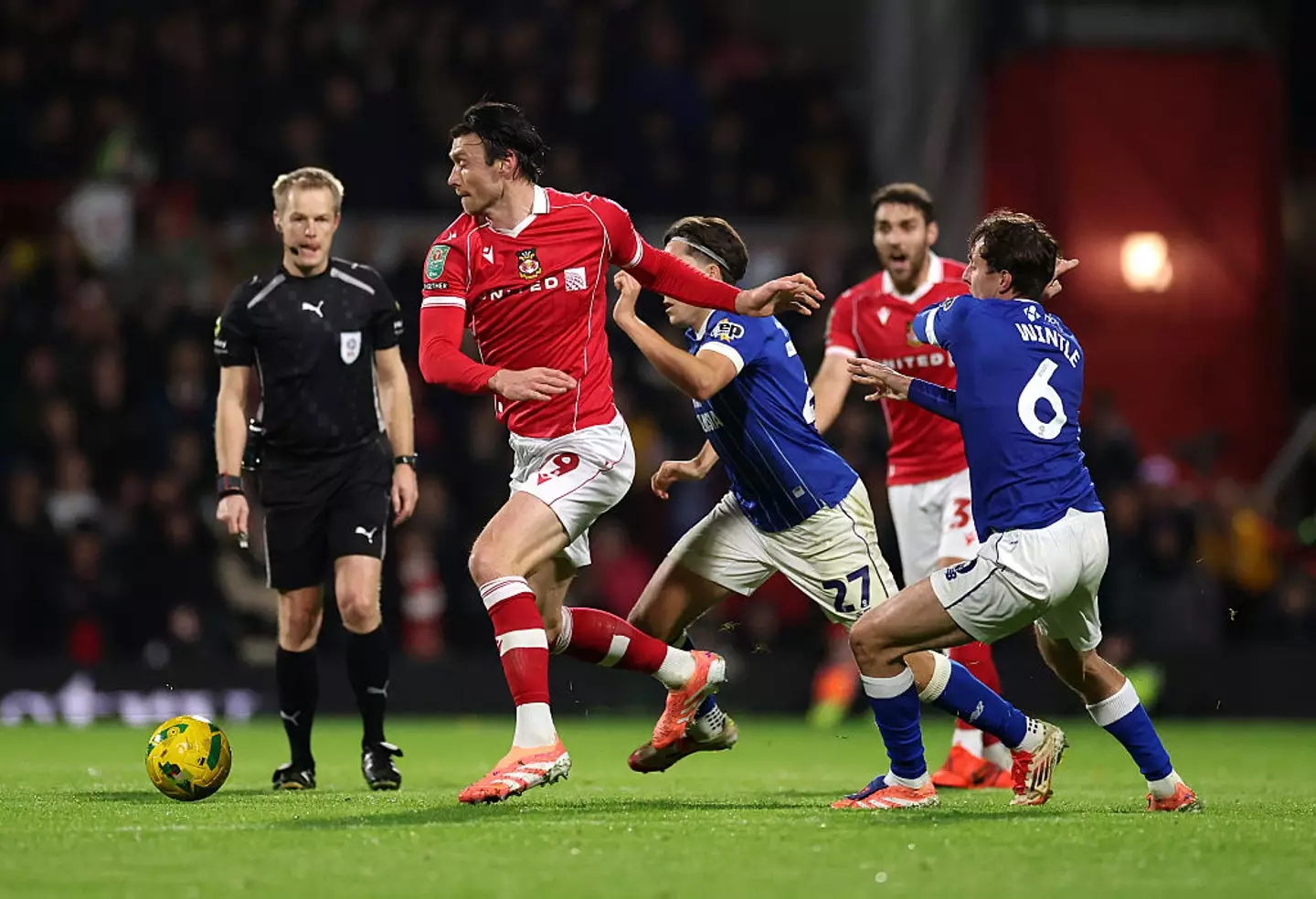 Wrexham exited the Carabao Cup against Cardiff City (Credit:Getty)
