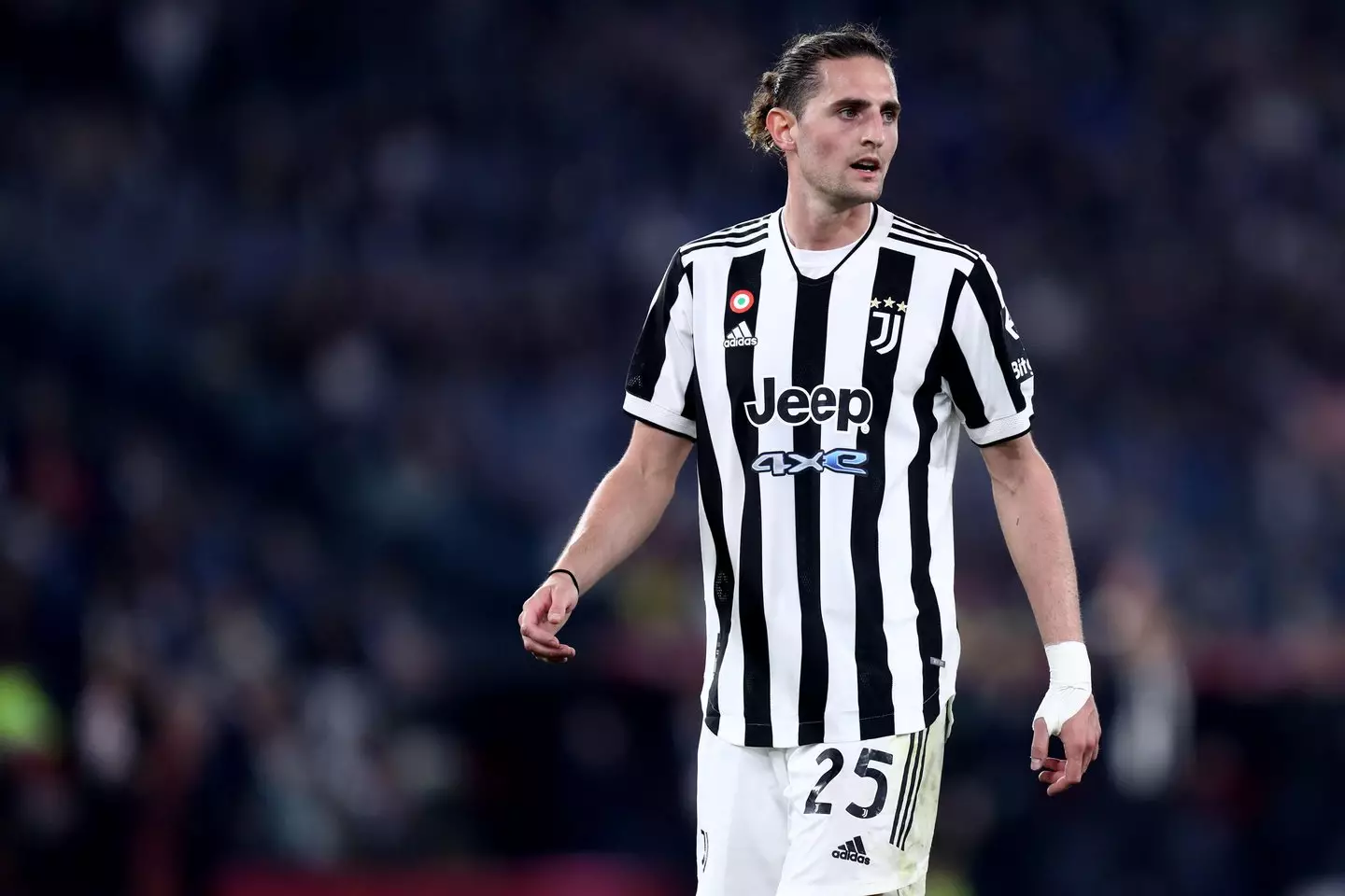 Adrien Rabiot for Juventus against Inter Milan. (Alamy)