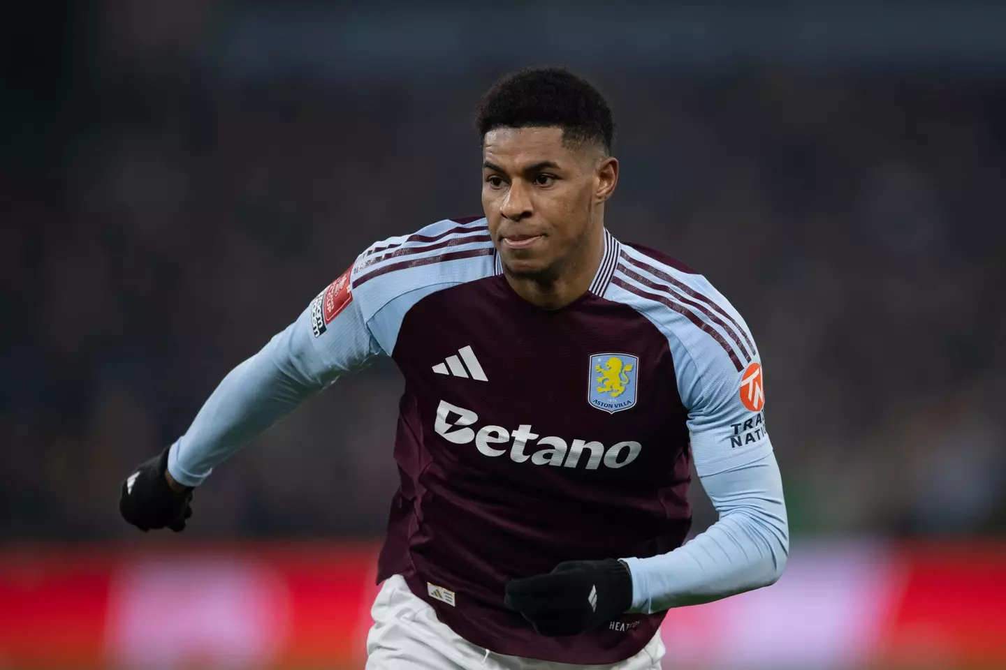 Marcus Rashford in action for Aston Villa. Image: Getty